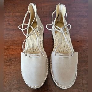 Eileen Fisher Lace Espadrille Leather Sandal